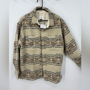 American Eagle Printed Shirt Jacket shacket LT NWT 
Unisex